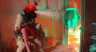 Illustration for article titled C-Thru, un casco para dotar a los bomberos de visión sobrehumana